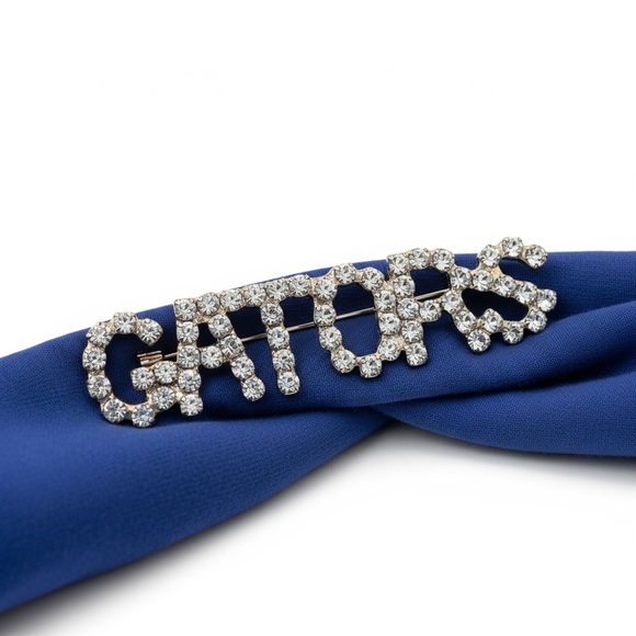 Florida “Gators" Crystal Brooch…Vintage - Picture 1 of 4